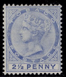 TOBAGO QV SG16, 2½d dull blue, NH MINT. Cat £65.