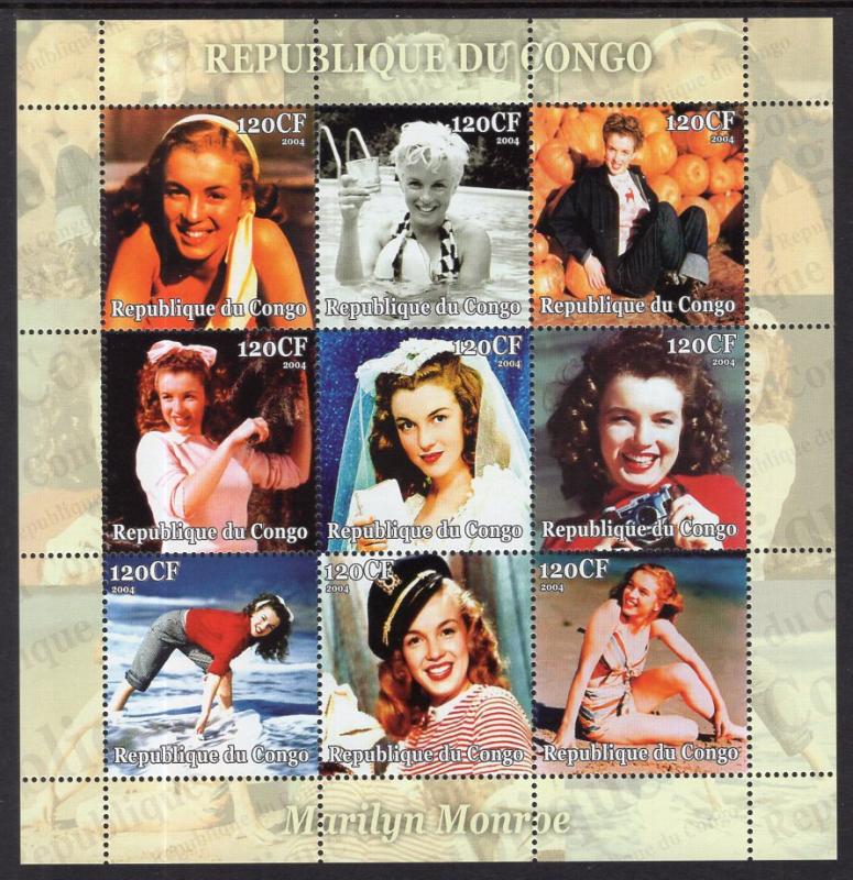 Zaire Marilyn Monroe MNH VF