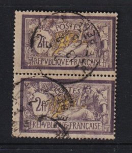 France - #126 Used pair, cat. $ 140.00