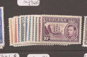 St Helena KGVI SG 131-40 MOG (6dai)