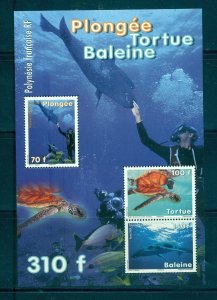 French Polynesia - Sc# 1010a. 2009 Underwater Sciences. MNH $7.75.