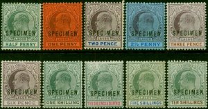 Lagos 1904 Specimen Set of 10 SG44s-53s Fine MM