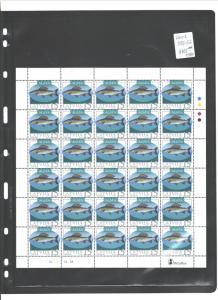 LATVIA  2003  MARINE LIFE - FISH FULL SHEET #575-576  MNH