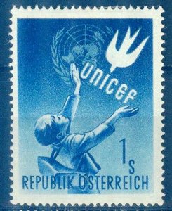 Austria 1949 UNICEF Birds Mi. 933 MH