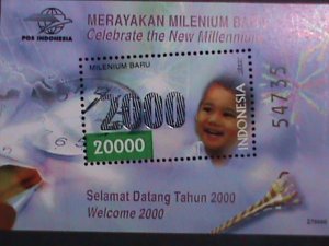 INDONESIA-2000 SC#1881 CELLBRATE THE MILLENNIUM-CHILD-MNH S/S-VERY FINE