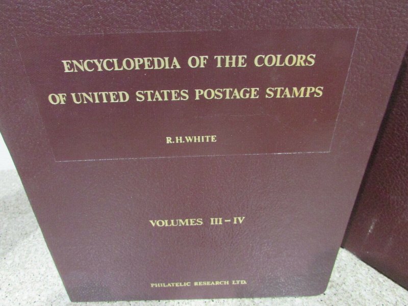 RH White Encyclopedia of Colors US Stamps Volumes 1-4
