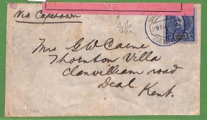 52102 - LOURENCO MARQUES - POSTAL HISTORY - Boer WAR BLUE POSTMARK - COVER  1902