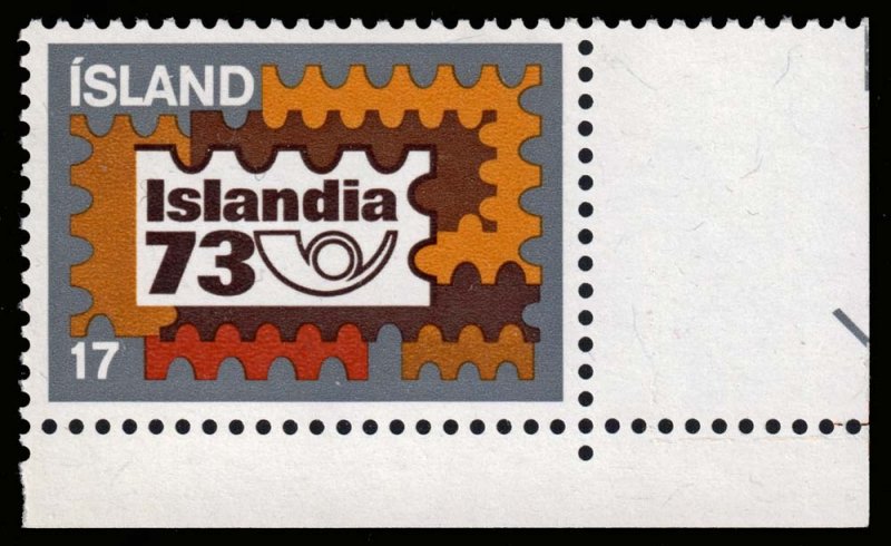 Iceland - Scott 458 - Mint-Never-Hinged