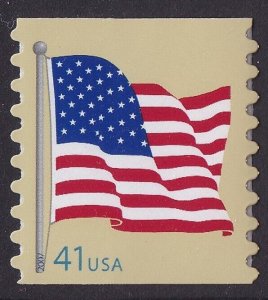 US 4188 Flag 41c coil single AVR (1 stamp) MNH 2007