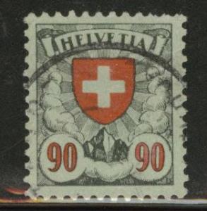 Switzerland Scott 200 used  1924 Coat of Arms stamp