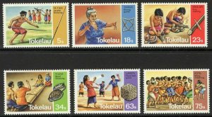 TOKELAU SG97/102 TRADITIONAL PASTIMES MNH