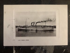 1910 Victoria Canada Postcard Cover RMS SS Princess Victoria Ship