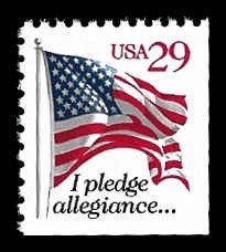 PCBstamps       US #2594 Bk Sgl 29c Pledge red denom, MNH, (15)