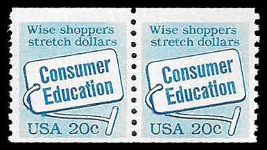 PCBstamps  US #2005 Coil Pair 40c(2x20c)Consumer Education, MNH, (24)