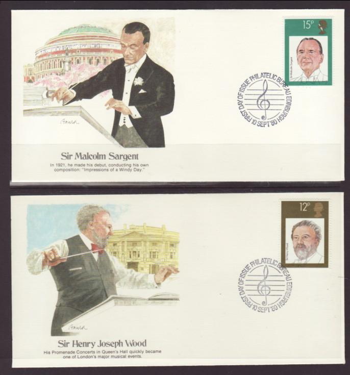 Great Britain 920-923 Music 1980 Fleetwood S/4 U/A FDC