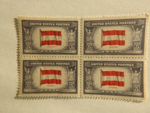 U. S. #919  MINT block   OG   NH