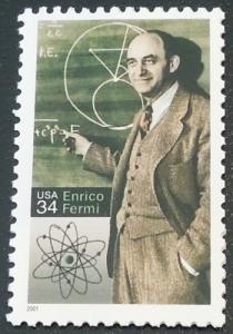 2001 34c Enrico Fermi Scott 3533 Mint NH