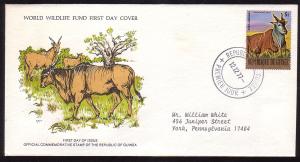 Guinea C137a WWF FDC