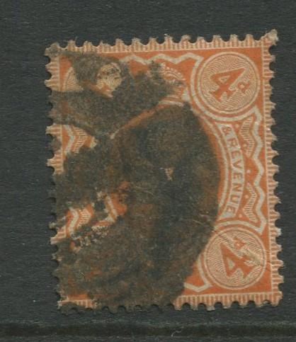 Great Britain  #150  Used 1911 Single 4p Stamp