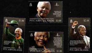 PITCAIRN ISLANDS SG916/9 2014 NELSON MANDELA MNH