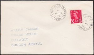 GB SCOTLAND 1970 cover BONAHAVEN / PORT ASKAIG. ISLAY cds.................A8540