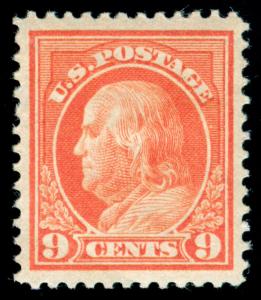 MOMEN: US STAMPS #415 MINT OG H XF-SUP