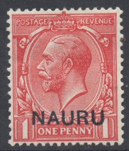 Nauru Scott 2 - SG2, 1916 George V 1d MH*