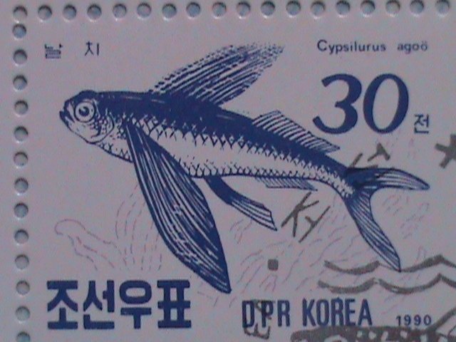 ​KOREA 1990 SC#2951-5  BEAUTIFUL LOVELY OCEAN FISHES-CTO SHEET-VERY FINE