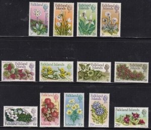 Album Treasures Falkland Is Scott # 210-222  Flowers of Falklands Mint NH