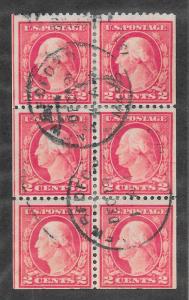 499e Used, 2c.  Washington, Booklet Pane