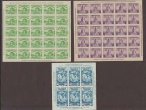 US,730,731,735,SOUVENIR SHEETS,FARLEY 1933 SERIES MINT NH