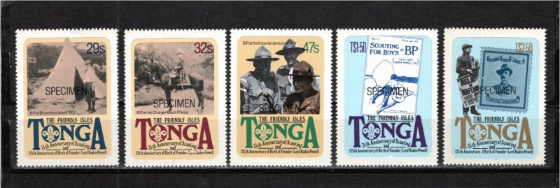 Tonga 1982 MNH Sc 504-8 SPECIMENS