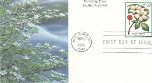 Scott 3197 -  Flowering Trees Series. Mystic First Day Cover. #02 3197FDC