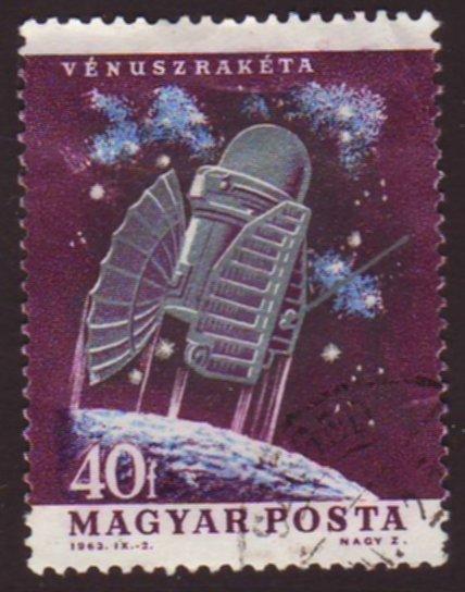 Hungary 1964 Sc#1563, SG#1964 40f Venus Probe USED.