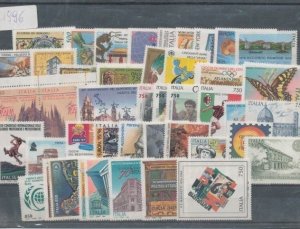 1996 Italy Republic, Complete Year, New Stamps, 62 Values + Booklet Duomo Milano