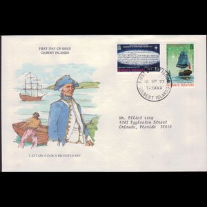 GILBERT IS. 1977 - FDC - 300-1 Capt.Cook