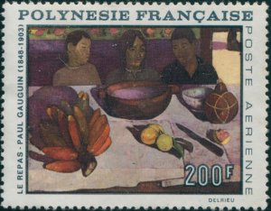 French Polynesia 1968 Sc#C48,SG87 200f The Meal painting (Gauguin) MNG