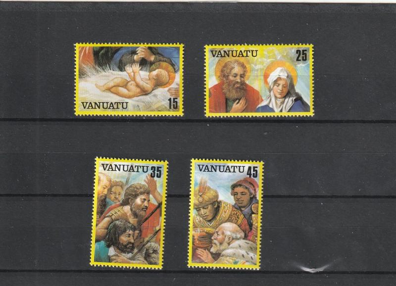 Vanuatu  Scott#  342-5  MNH