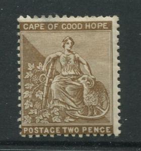 Cape of Good Hope - Scott 44- Hope-1886 - WMK 16 - MH -Single - 2p Stamp