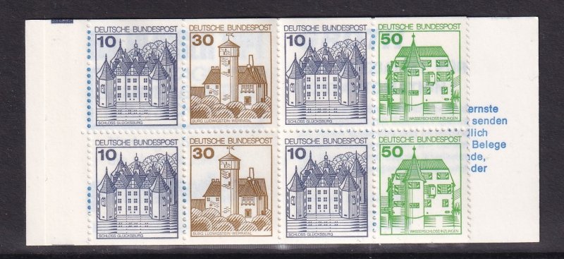 Germany #1231b Booklet MNH 1990  castles  ''Groth ...''