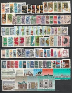 Canada Collection Builder   100 Definitive Stamps   Contain High Values Used