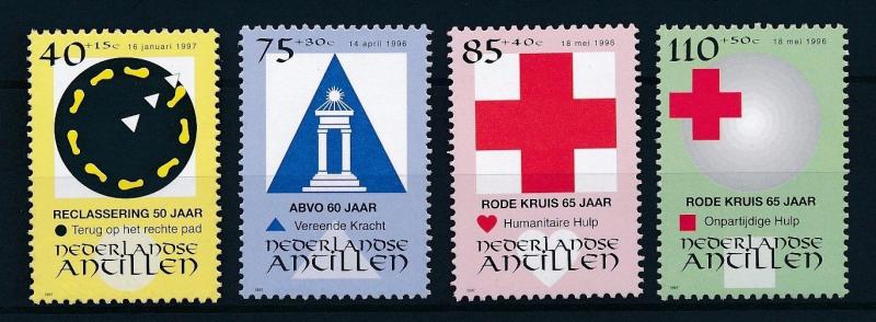 [NA1141] Netherlands Antilles Antillen 1997 Organisation Red Cross MNH # 1141-44