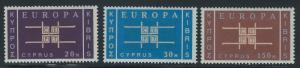 Cyprus Scott 229-231 Europa MNH!