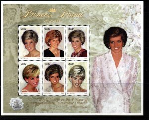 GUYANA SG5137/42 1997 DIANA PRINCESS OF WALES  MNH