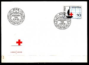 Switzerland, Scott cat. 426 only. Red Cross value. First day cover. ^