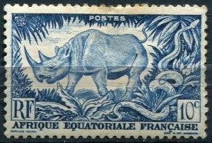 French Equatorial Africa Sc#166 MH/Unused, 10c dp bl, Definitive Series of 19...