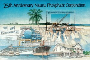 Nauru 1995 - Phosphate Corporation, 25 Years - Souvenir Sheet - Scott 424 - MNH