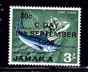 Jamaica 288 MLH 1969 overprint    (ap2063)