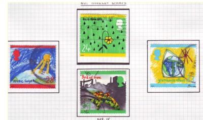 Great Britain Sc 1463-6 1992 Environment stamps used