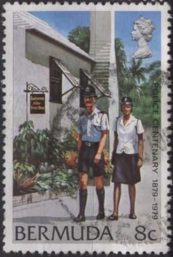 Bermuda 385 (used) 8c Bermuda police centenary (1979)